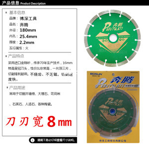 高性價比之選 博深180石材切割片與奔騰云石片，限時優惠僅40元